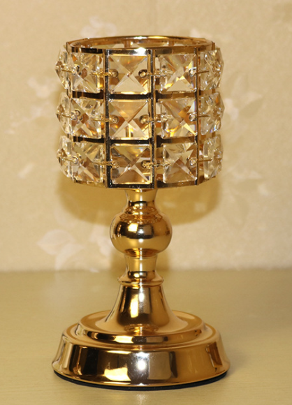 Electroplated candle