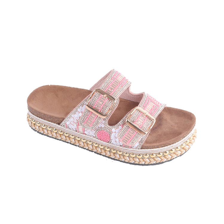 cork sole slippers