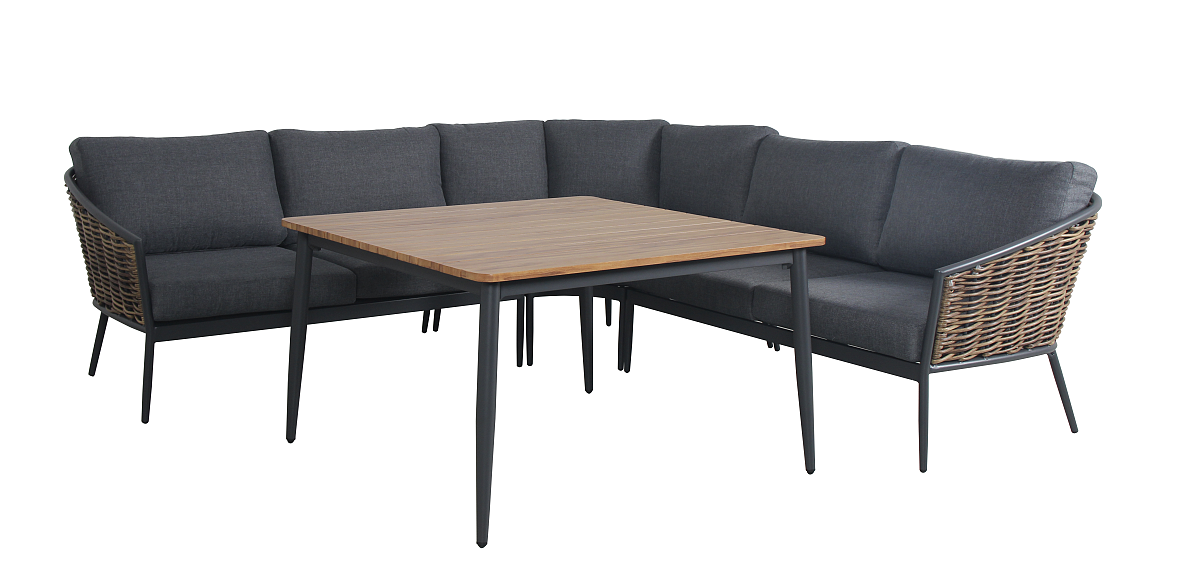 wicker corner set