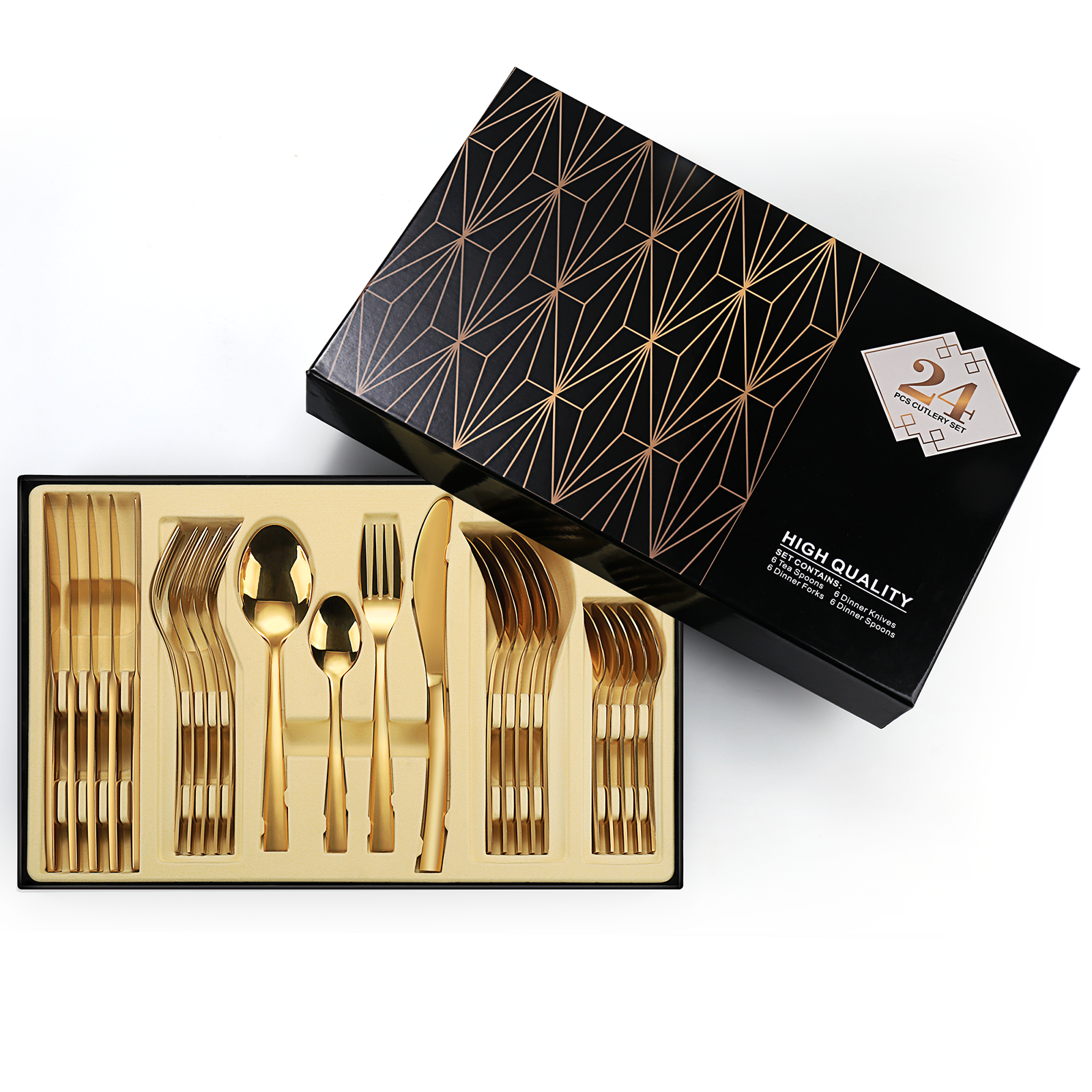 Stainless steel flatware set