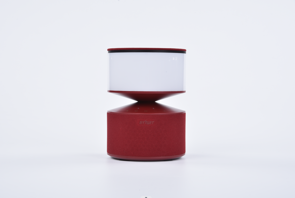 Portable Bluetooth speaker with LED lamp