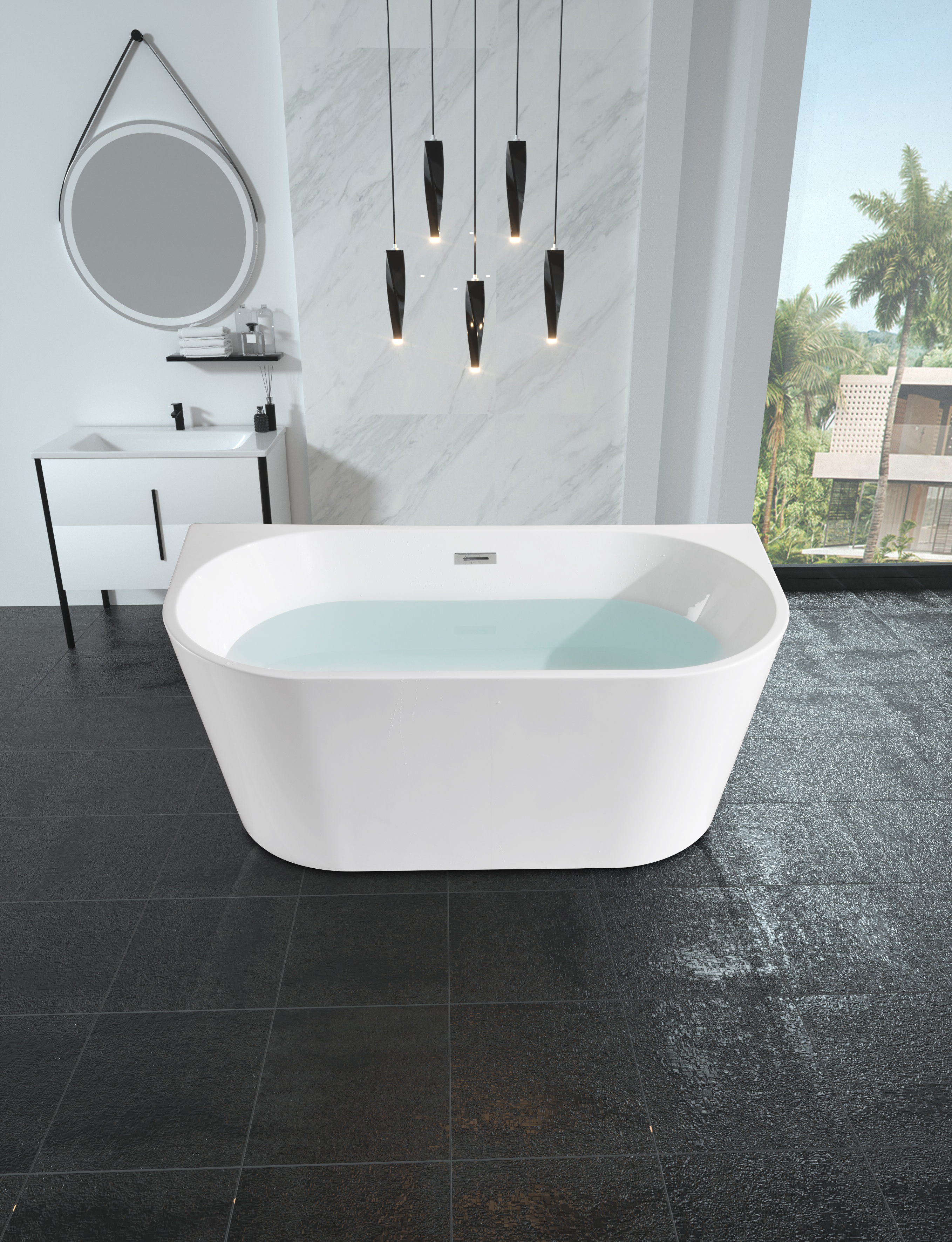 Mavaw acrylic bathtub free-standing bathtub