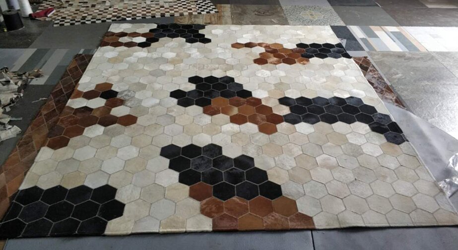 Cowhide carpet