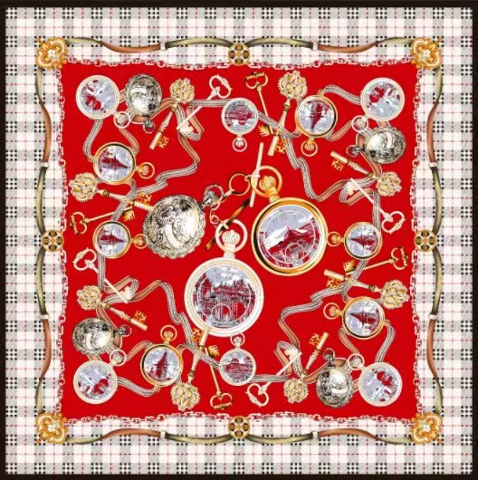 100% silk scarf