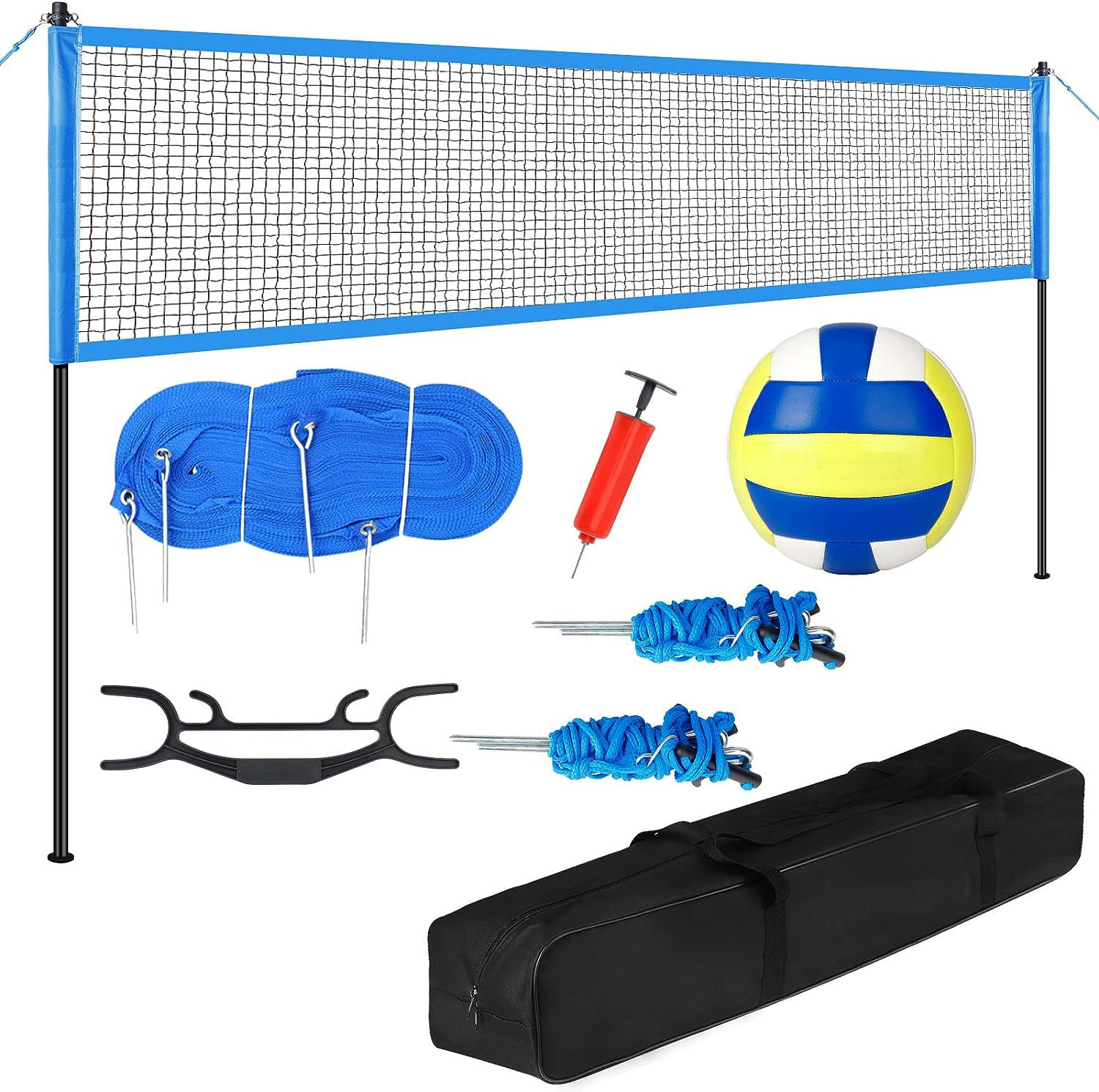Portable Professional Volleyball Complete Set