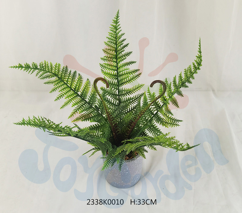 Artificial Plants In Paper Pulp Pot