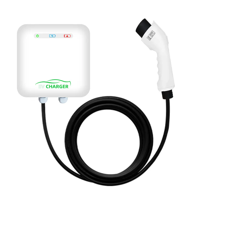 AC Wallbox 7KW Electric Vehicle EV Charging Station 220V Chinese AC EVSE Wholesale Price Level 2