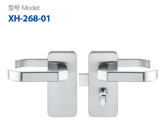 Zinc Alloy Glass door Lock