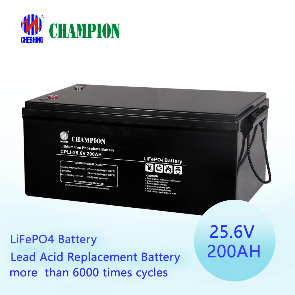 champion 25.6v 100ah 200ah lead acid replacement lithium battery lifepo4