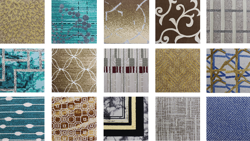 Machine made with handmade carpets