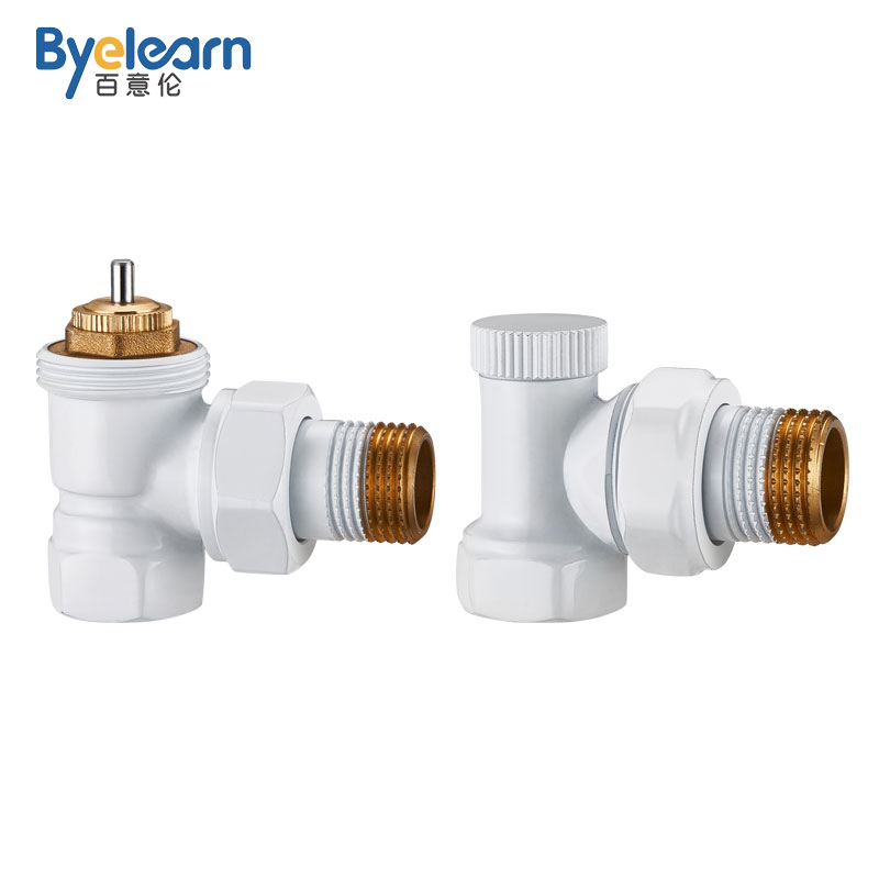 White BAIYILUN heating radiator accessories radiator valve trv valve radiator