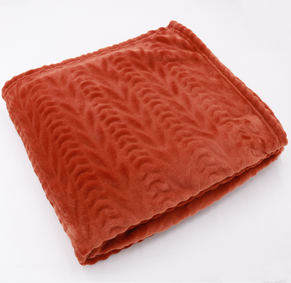 Sheared flannel throw