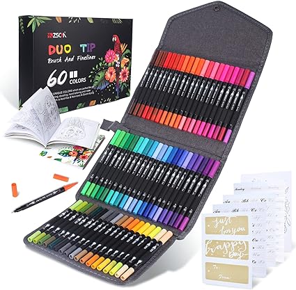 ZSCM 60 Color Marker Washable Color Simple canvas bag