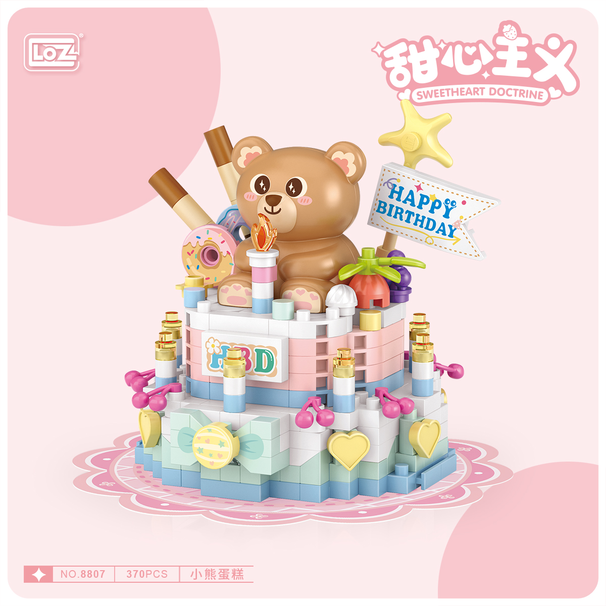 LOZ Mini Building Block Toys - Dessert Cake Ice Cream