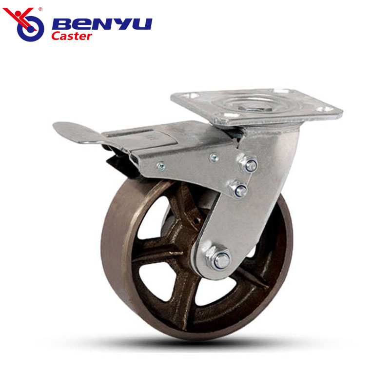 Heavy-duty cast-iron Caster