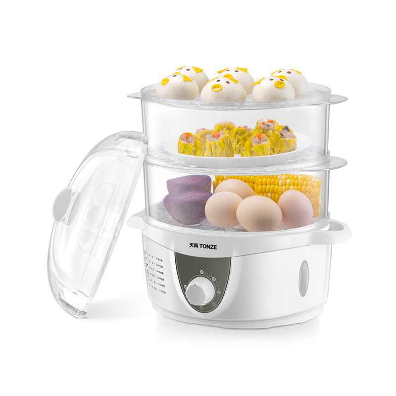 3-tier electric steamer