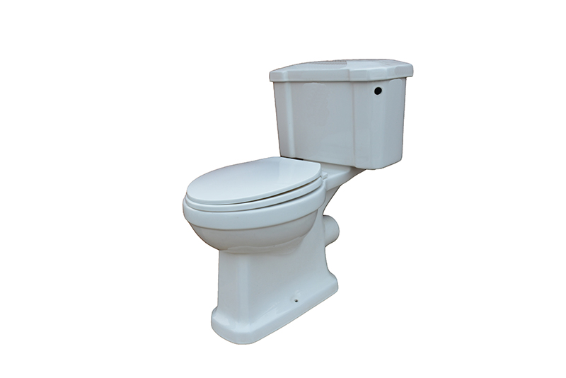 Two Piece Toilet With Wash Down System 180mm Rough In Ceramic Toilet Bathroom Toilet