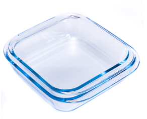 High borosilicate square glass bakeware