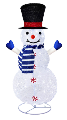 Foldable snowman