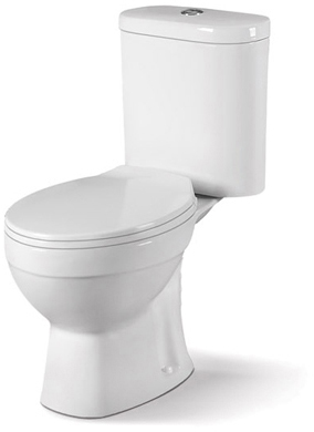 Two Piece Toilet With Wash Down System 180mm Rough In Ceramic Toilet Bathroom Toilet