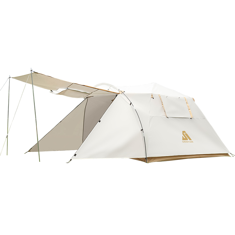 One bedroom,one living room,two layer automatic tent