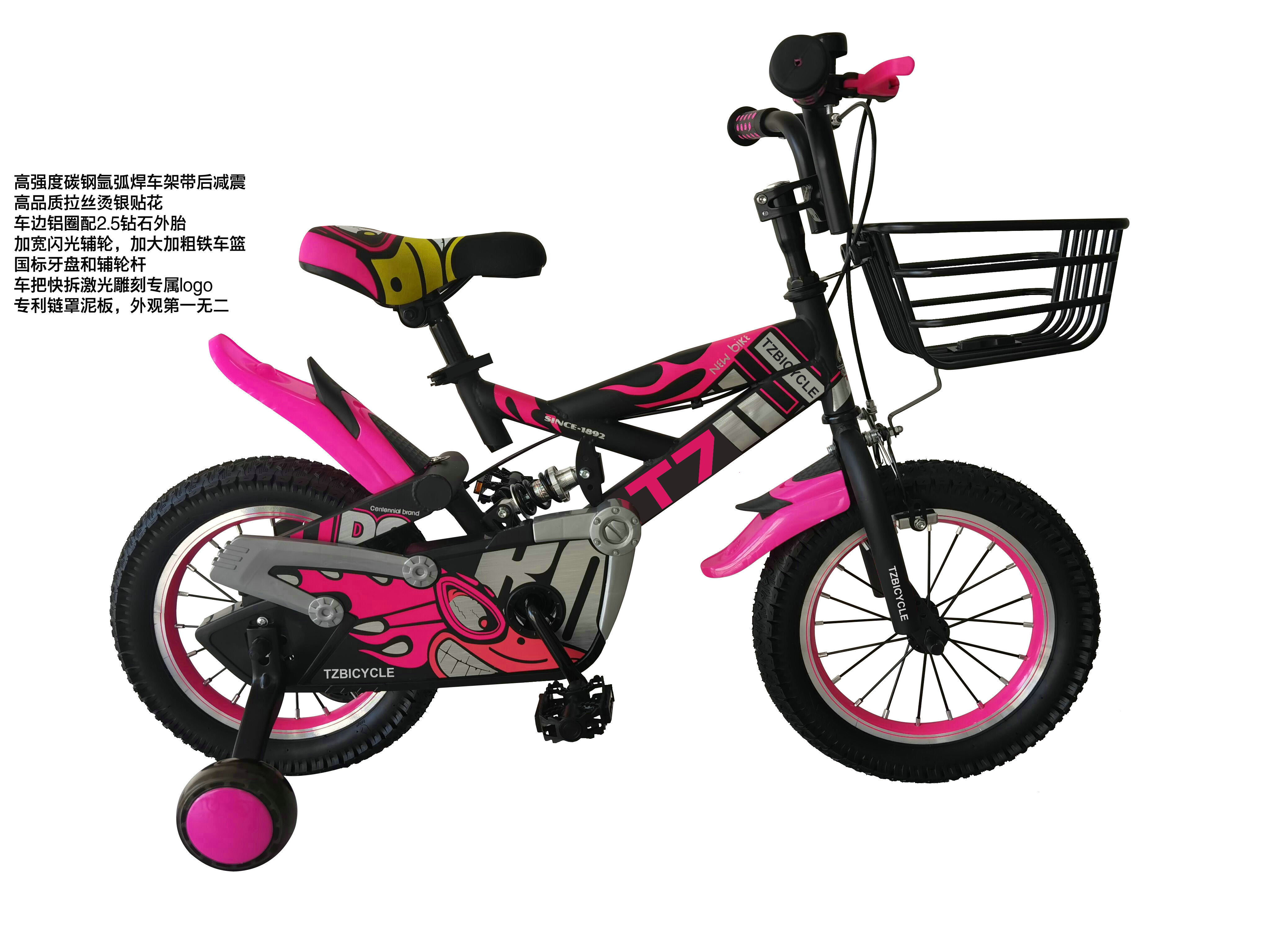 Children bicycle for boys 12inch suspension frame alloy rim