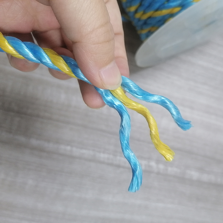 Manufacturer 3 Strands Twisted Split Film Polypropylene Rope