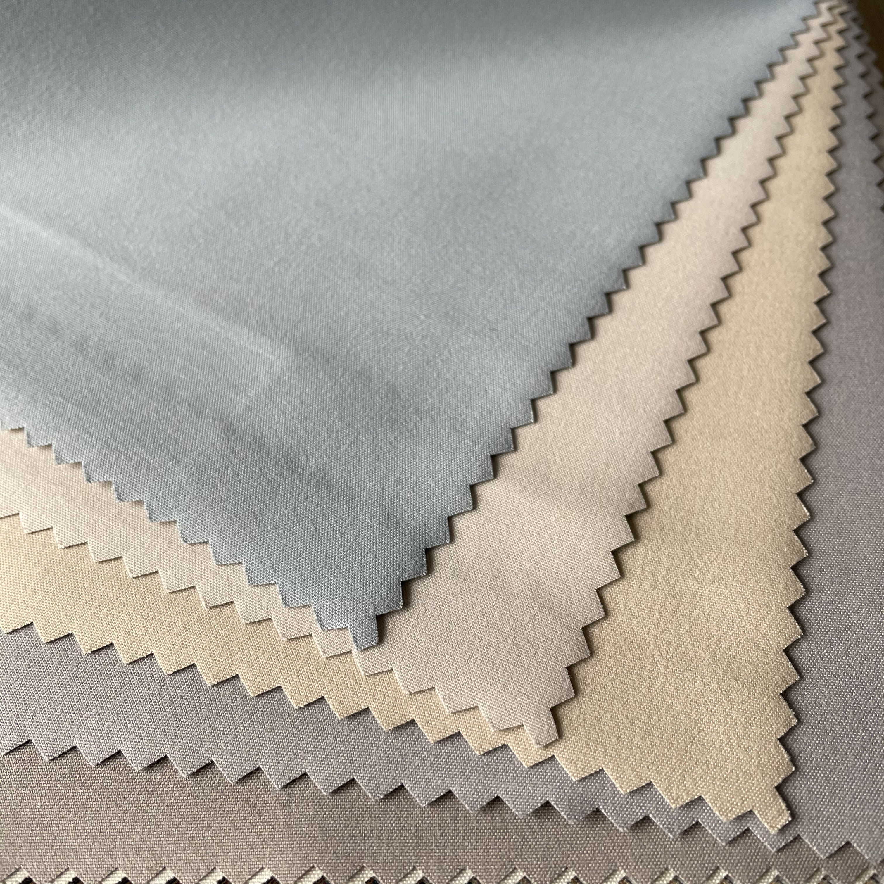100% Blackout Coated Blackout Fabrics Curtain Fabrics Microfiber Brushed Pongee