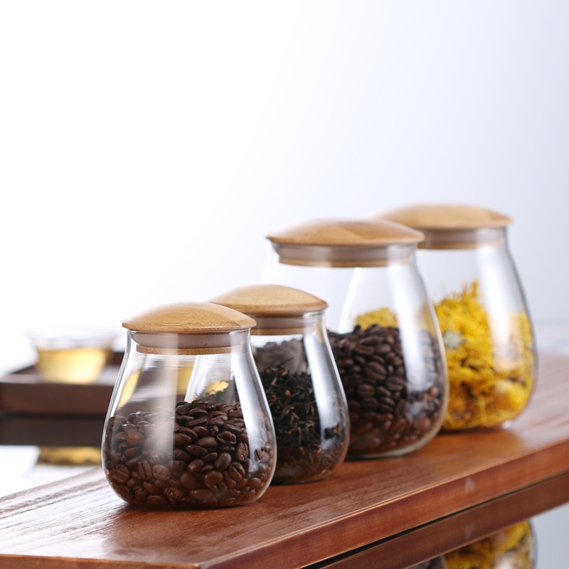 High borosilicate glass airtigh storage jar