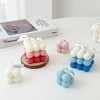 Wholesale Cube Soy Wax Candle Custom Bubble Candles Christmas Aesthetic Decor Mini Scented Candle