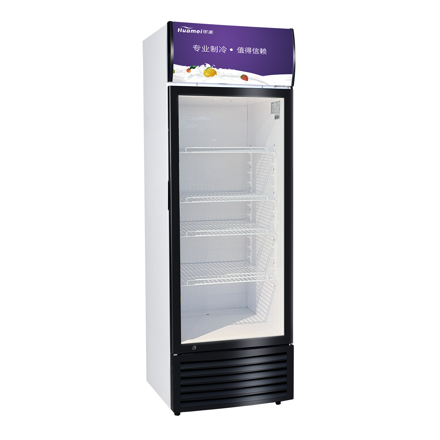 HUAMEI Single door vertical refrigerated display cabinet LC-318