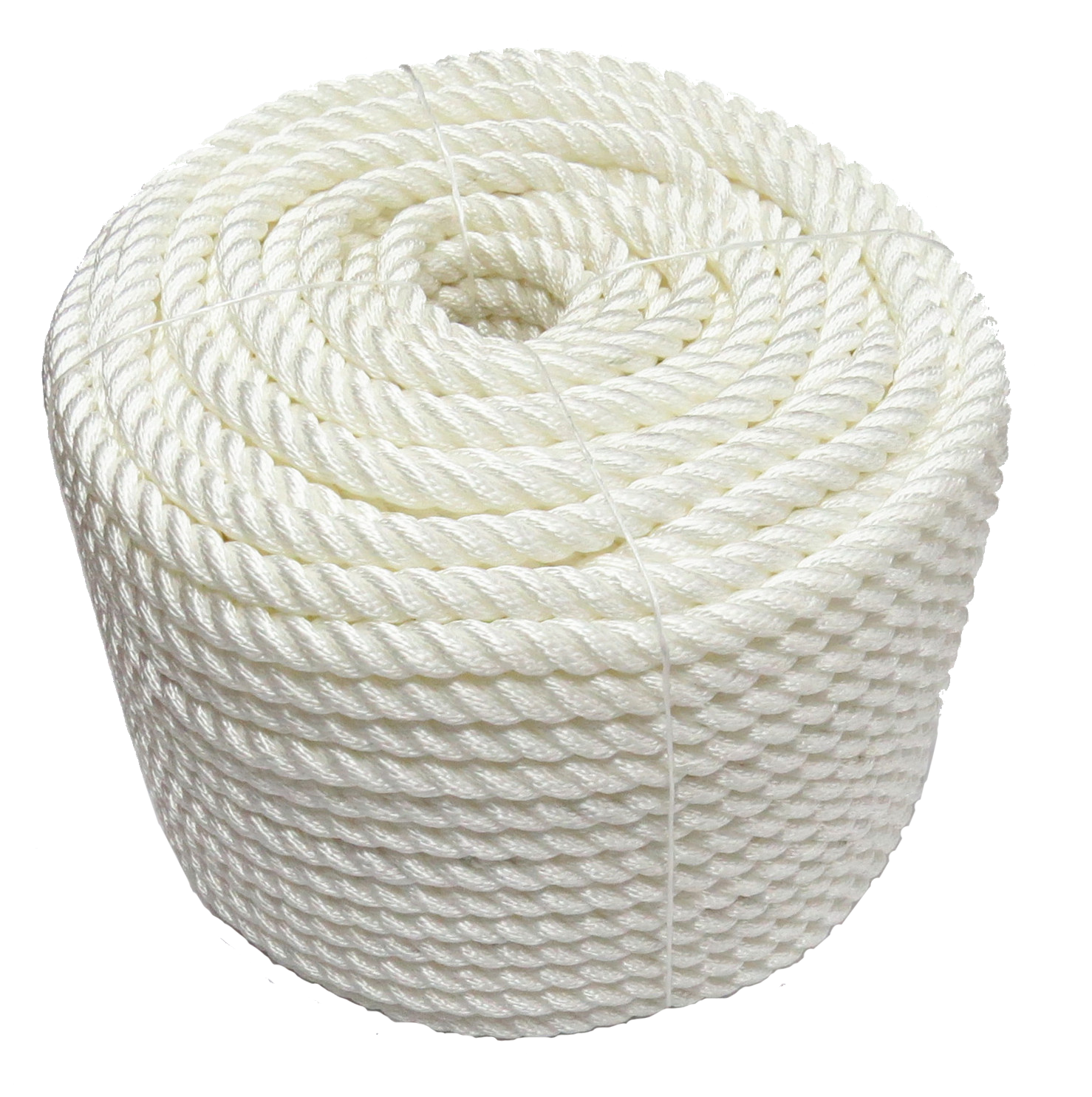 Suppliers White 3 Strand Polyester Multifilament Silk Twisted Rope 4-50MM 200M/220M
