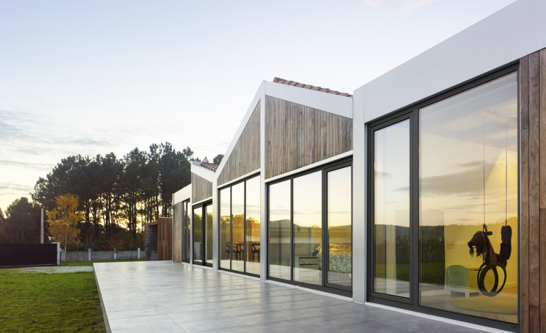 KT150 thermal break unitized fixed window&top hung window