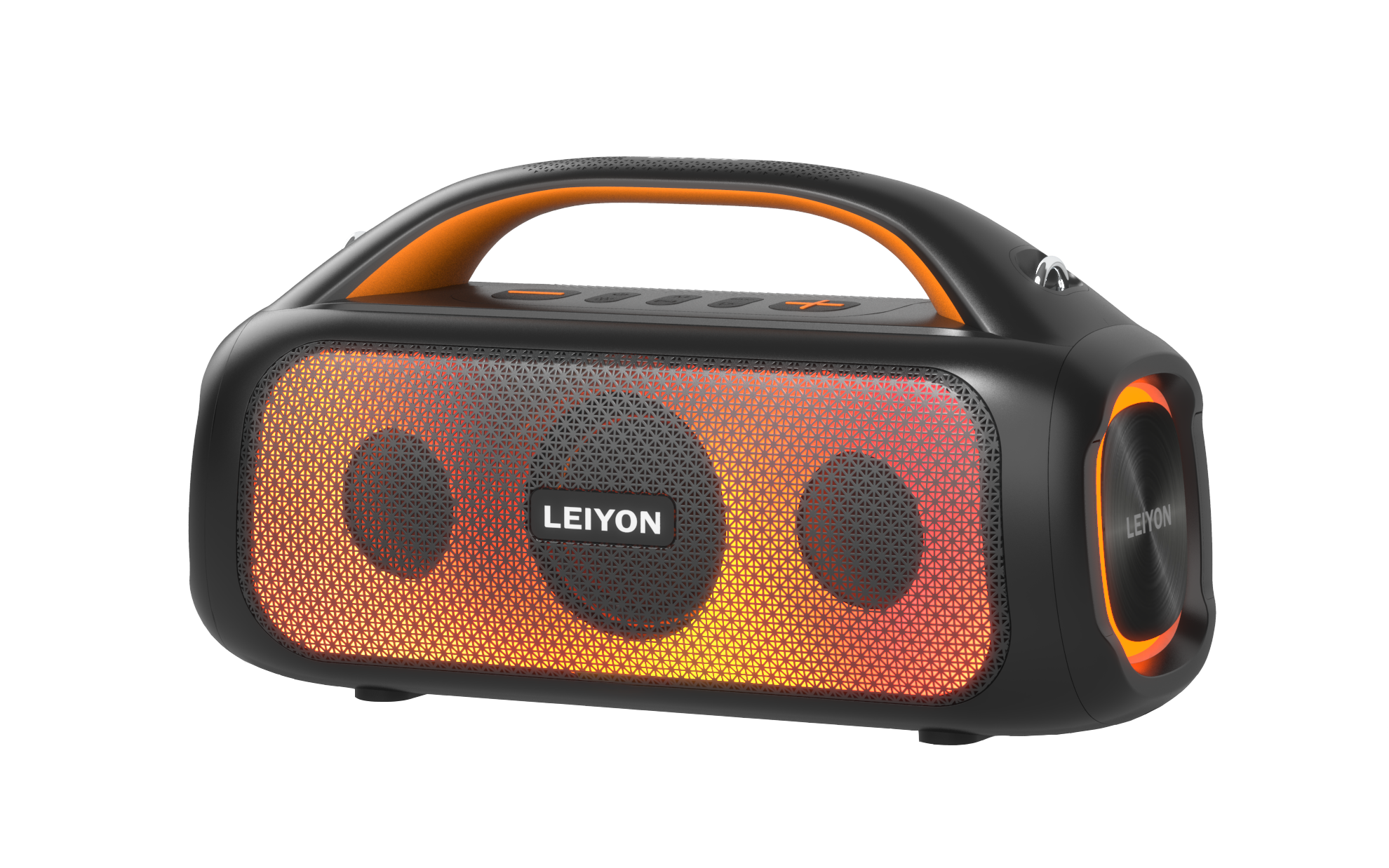 Waterproof High Power Bluetooth Party Boombox Speaker with Flame LED light PB66