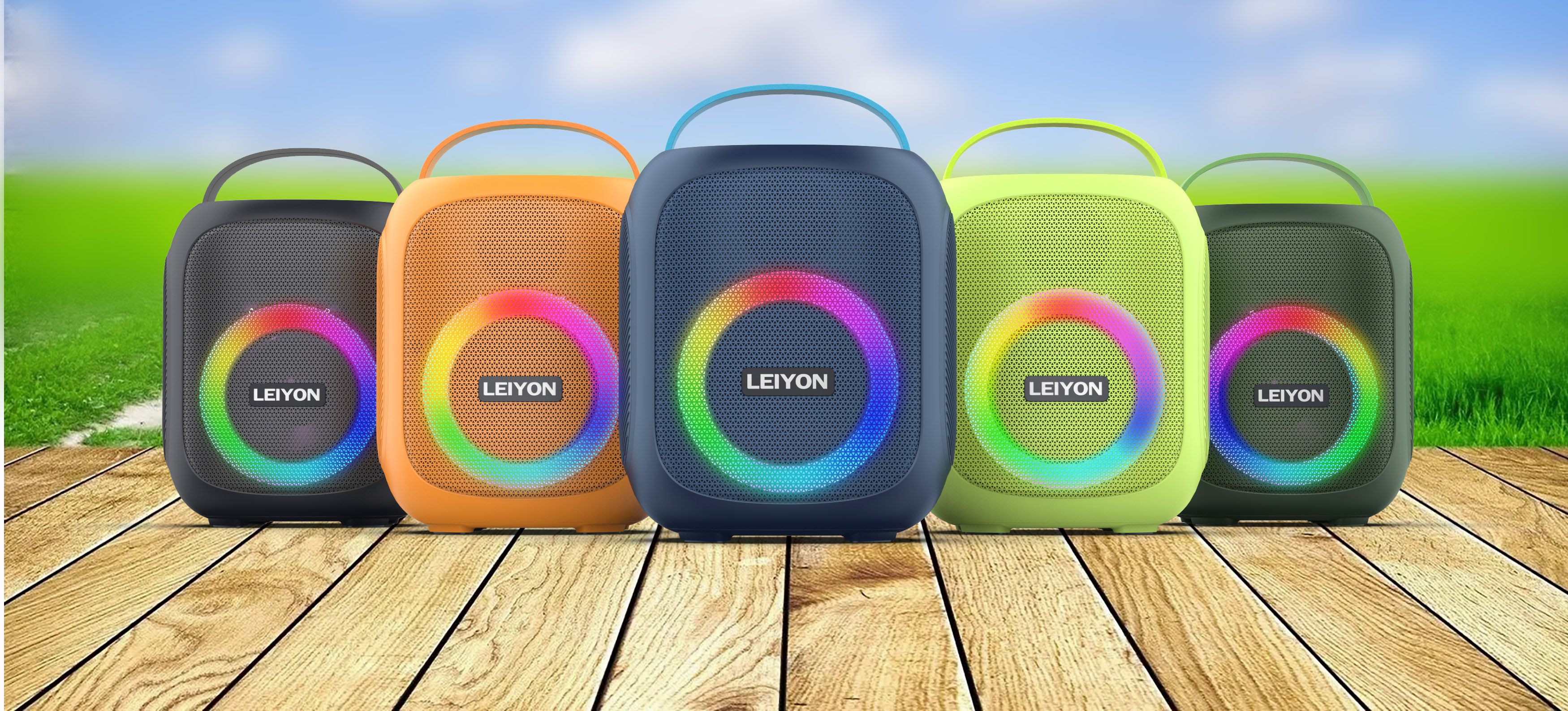 Portable Bluetooth Speaker box with led light