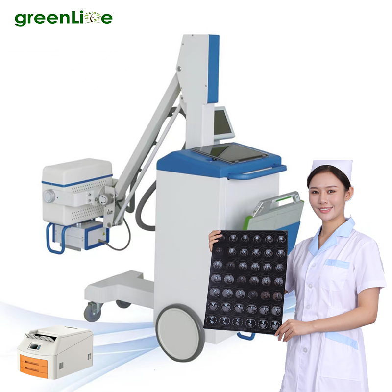Medical Radiology Diagnostic Equipment 5Kw High Frequency Dr X Ray System Mobile Digital Xray