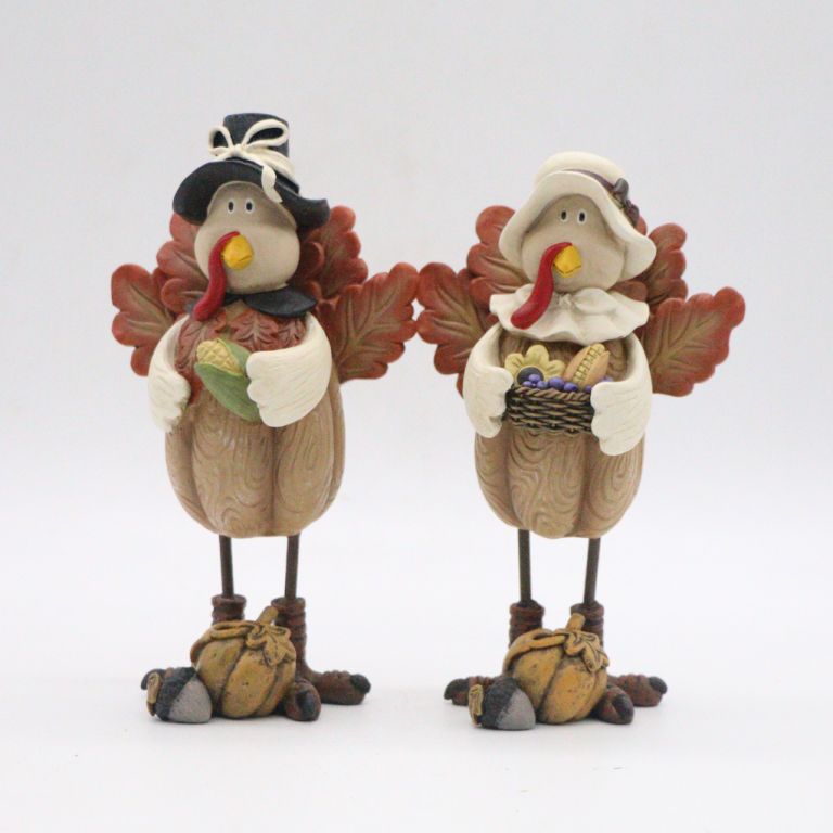 Fall Turkey Decoration Resin Crafts
