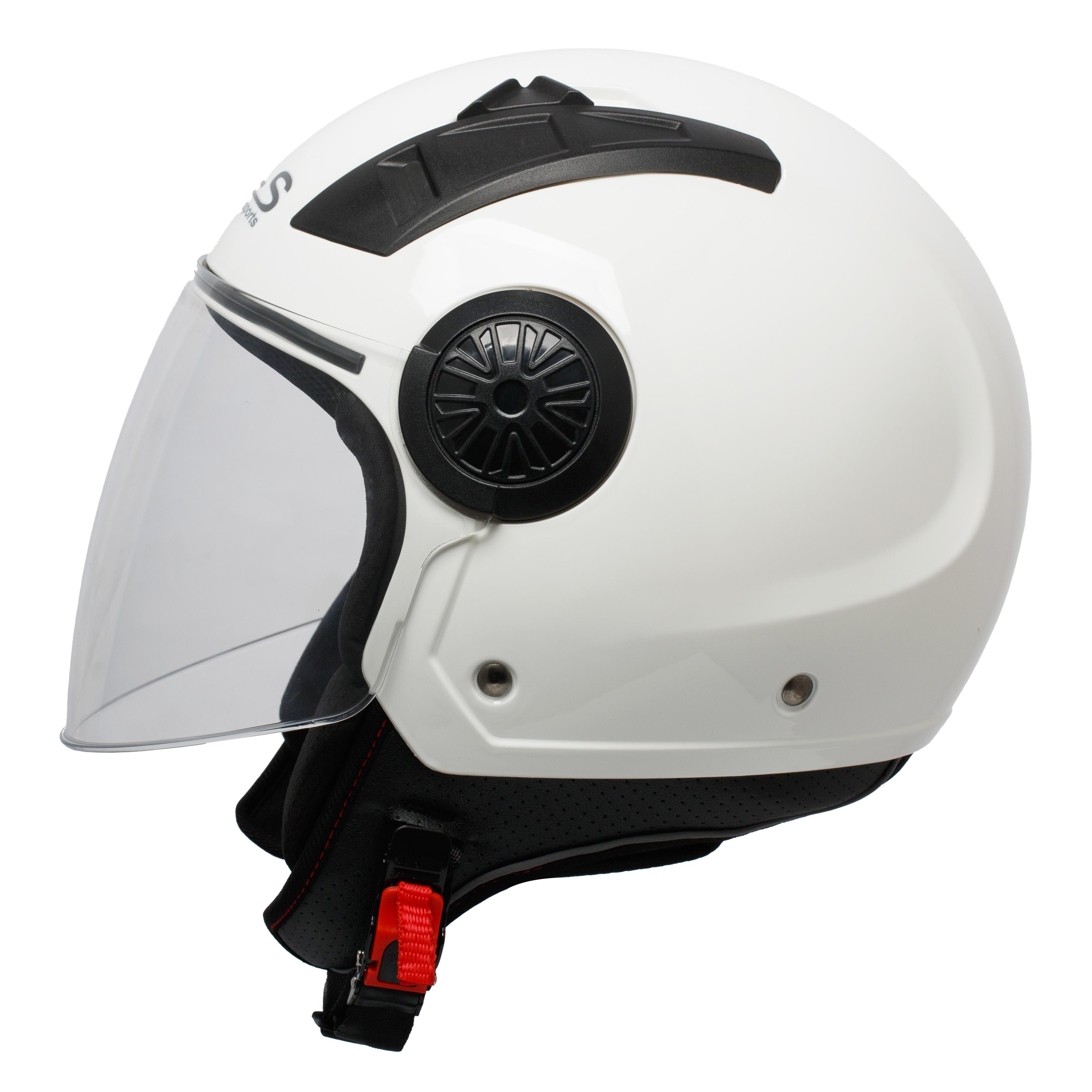 Motorcycle helmet with ECE / DOT-open face helmet
