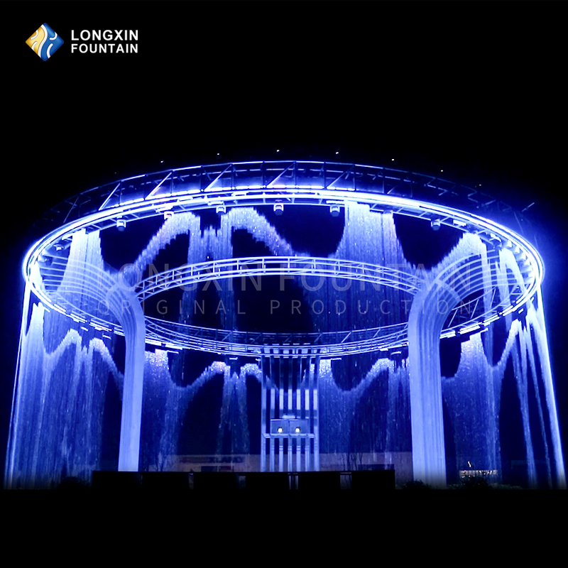 Digital water curtain