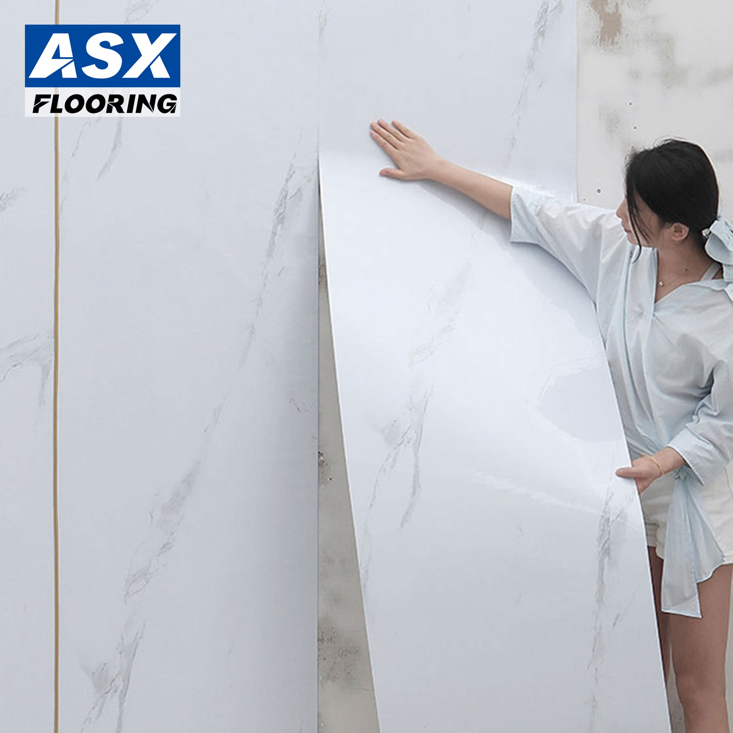 Interior Home Decor DIY Self Adhesive Pvc SXP Marble Wallpaper Roll