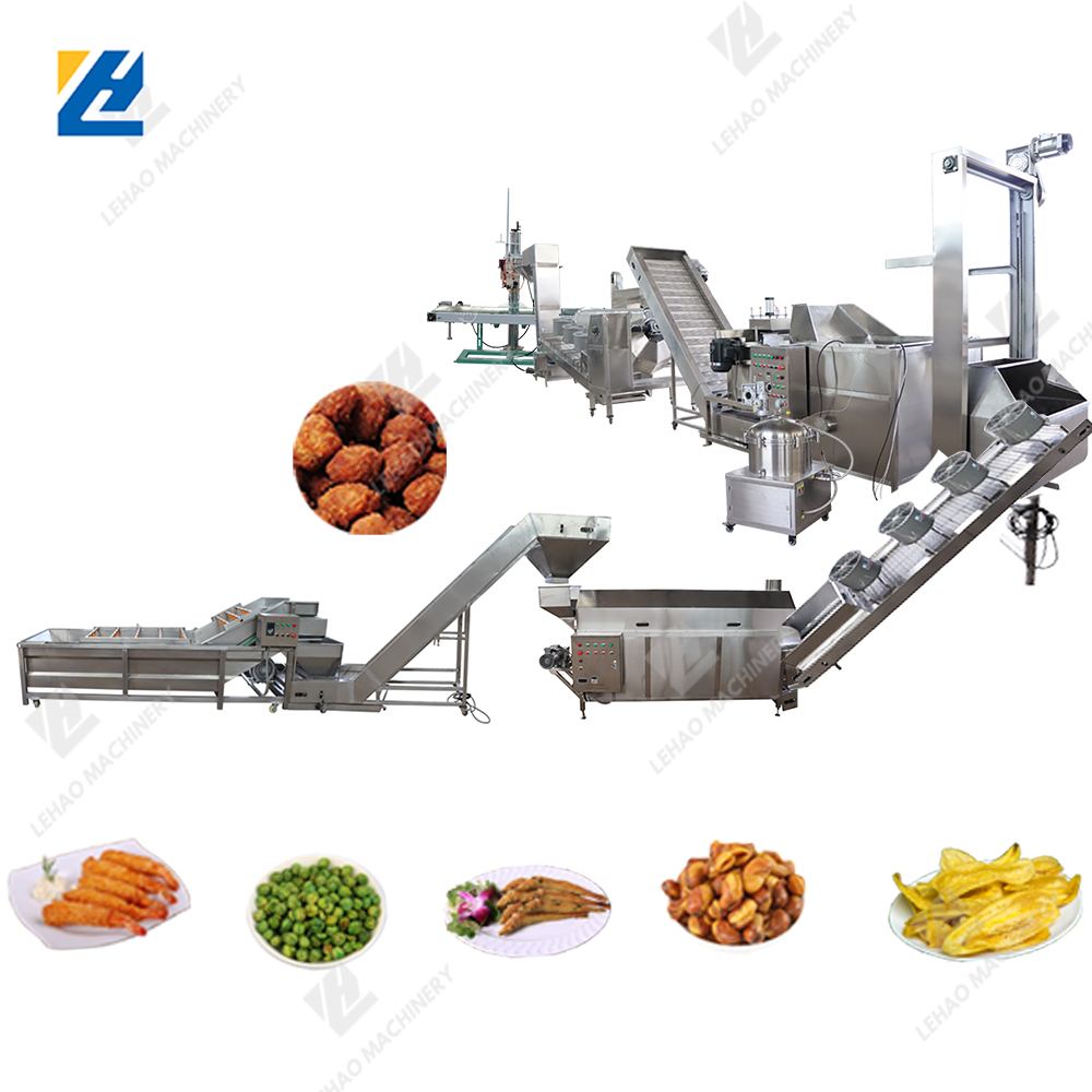 Continuous Nut Frying Production Line