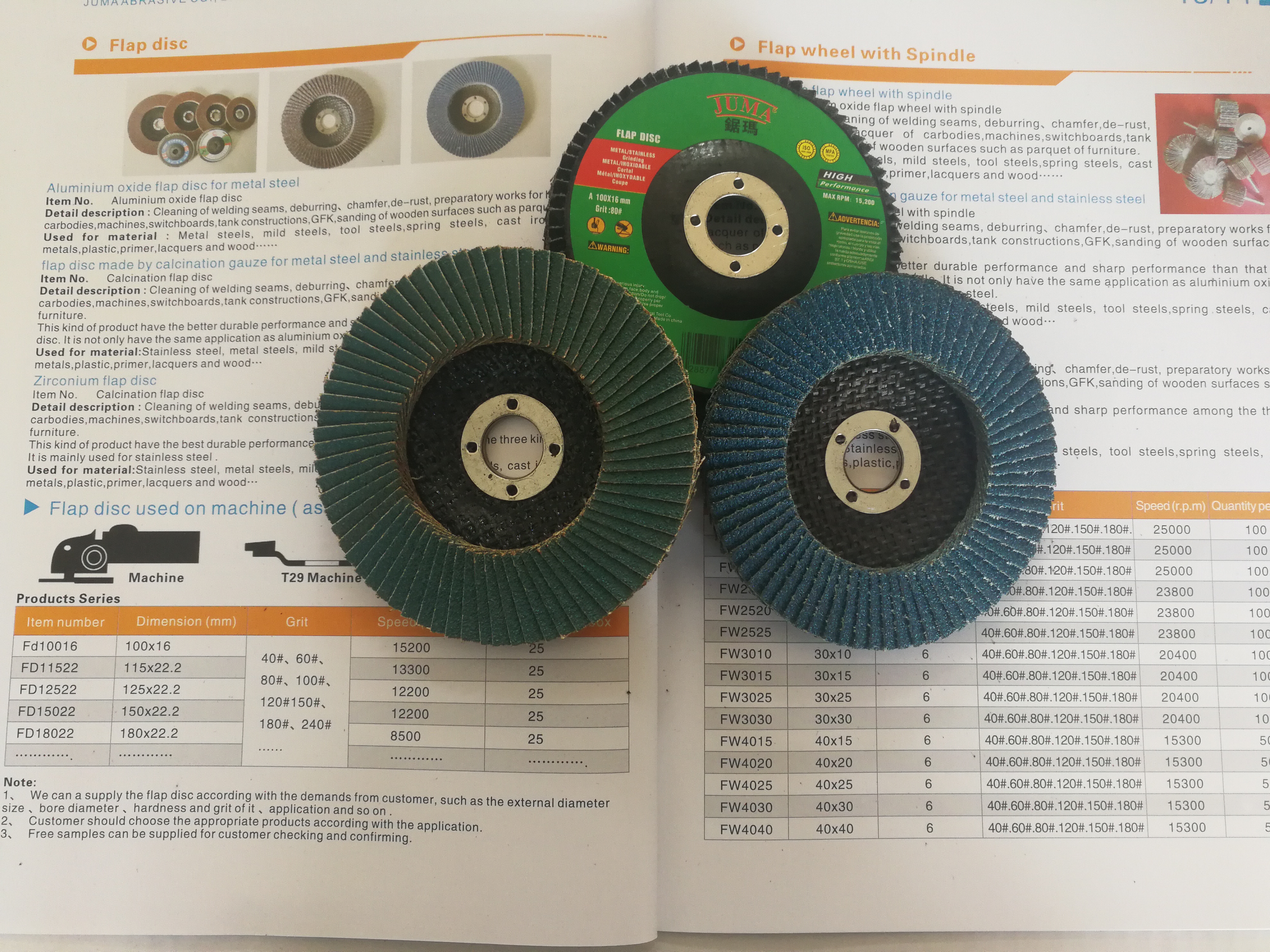 Juma-Flap Disc 4inch For Metal And Furniture