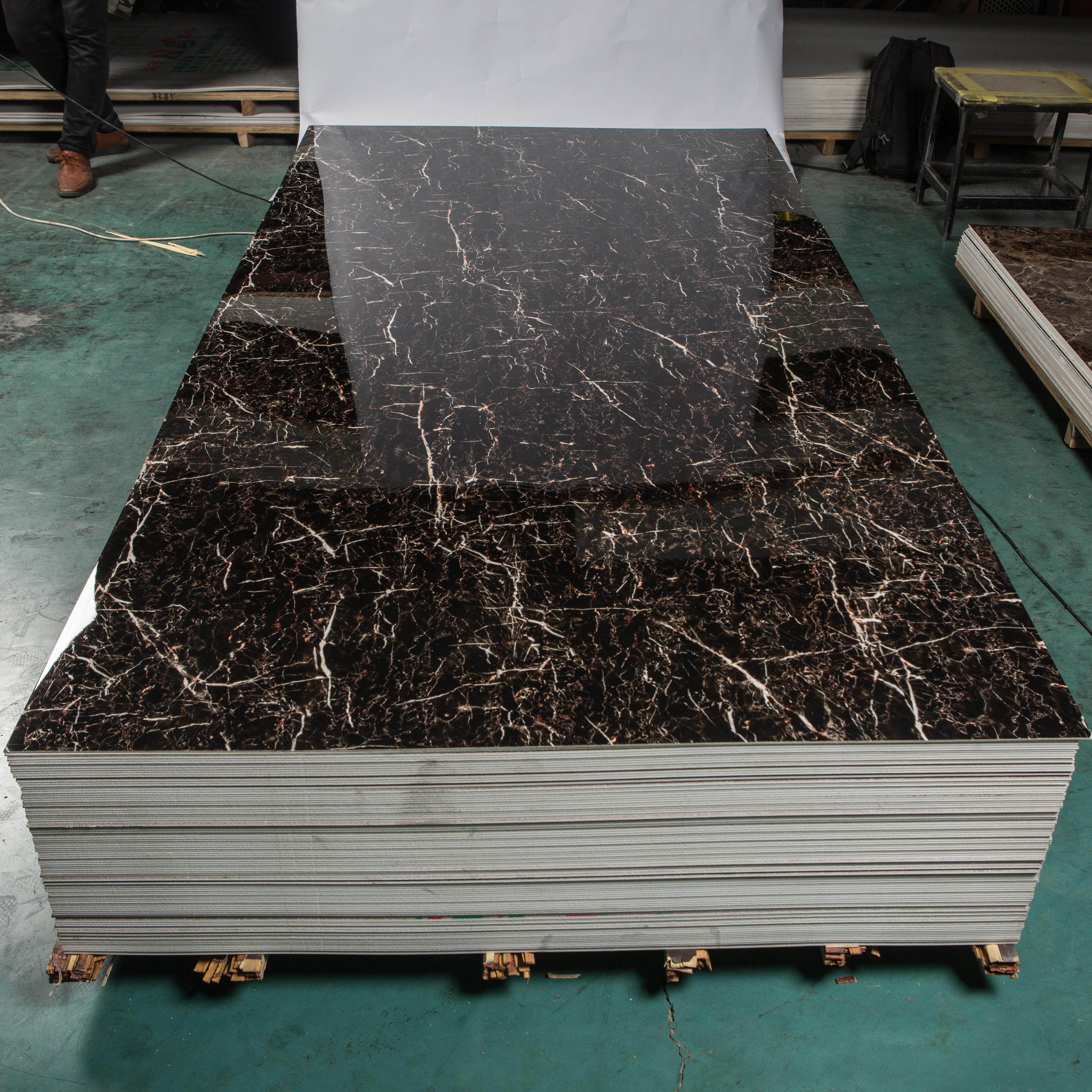 Faux Marble Solid Plastic Uv Marble Plastic Pvc Wall Panel
