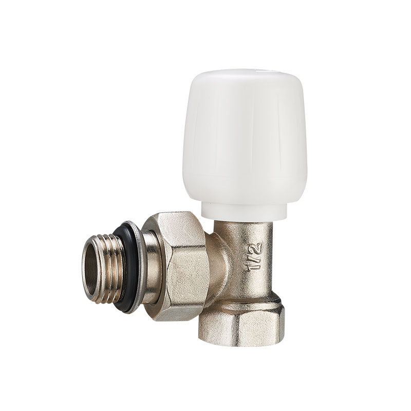 TRV DN15 Sandblasting Nickel Plated angle Manual radiator valves for heating radiator