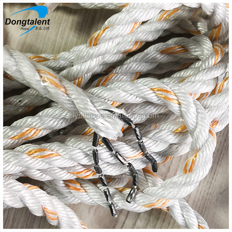 Dongtalent 3 strand rope plastic Polypropylene for marine