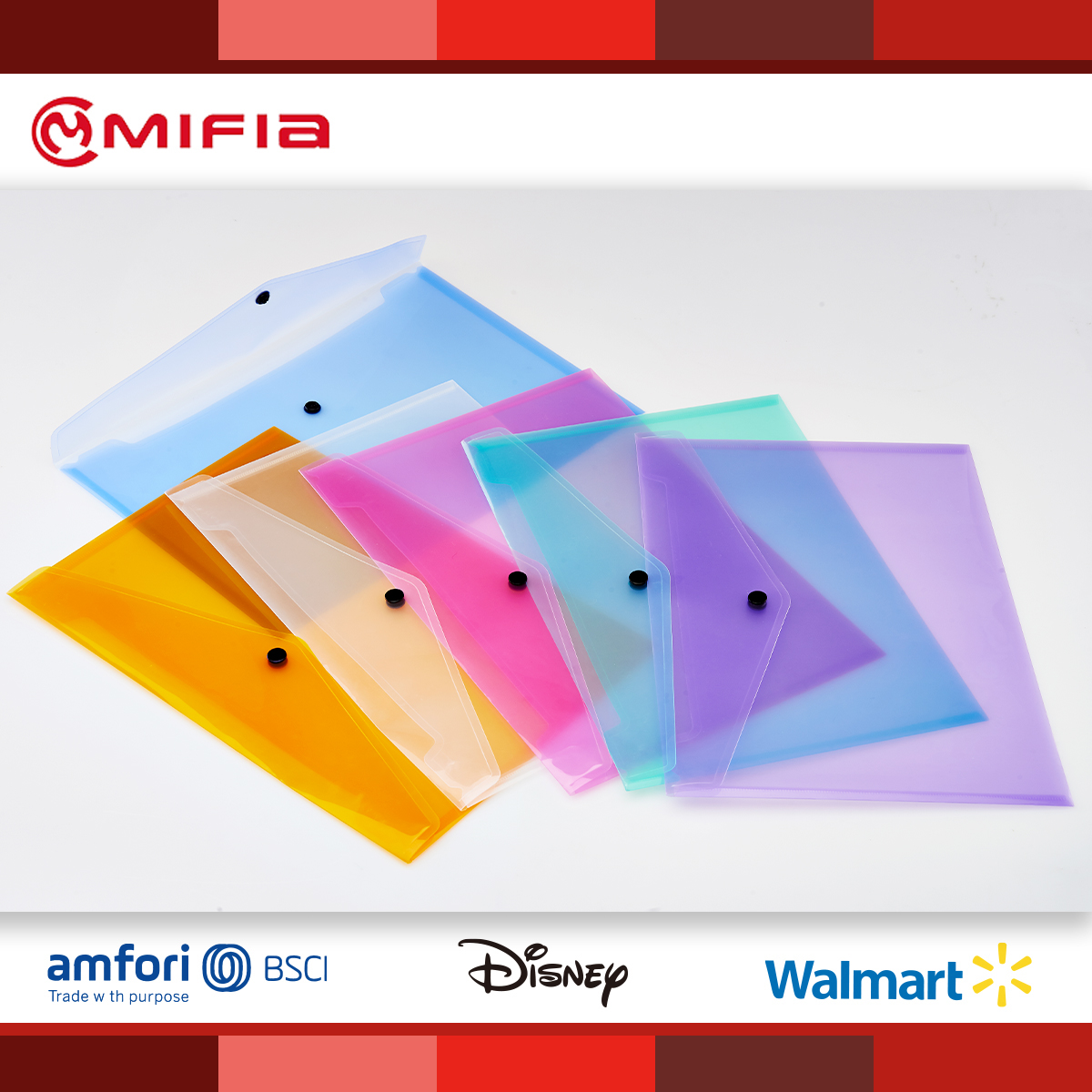 MIFIA Translucent Envelope Folder Document Folder