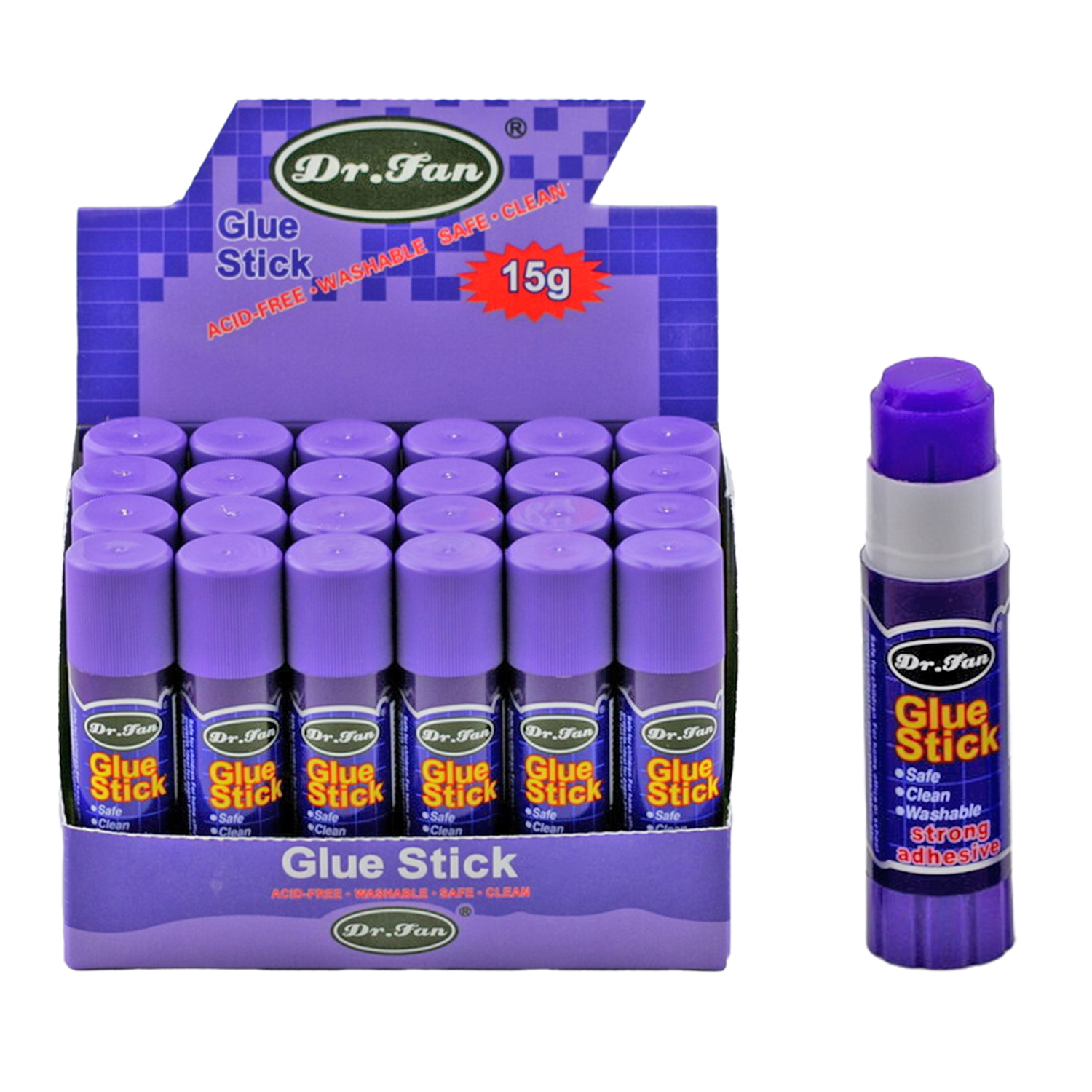 Purple Disappearing Glue Stick
