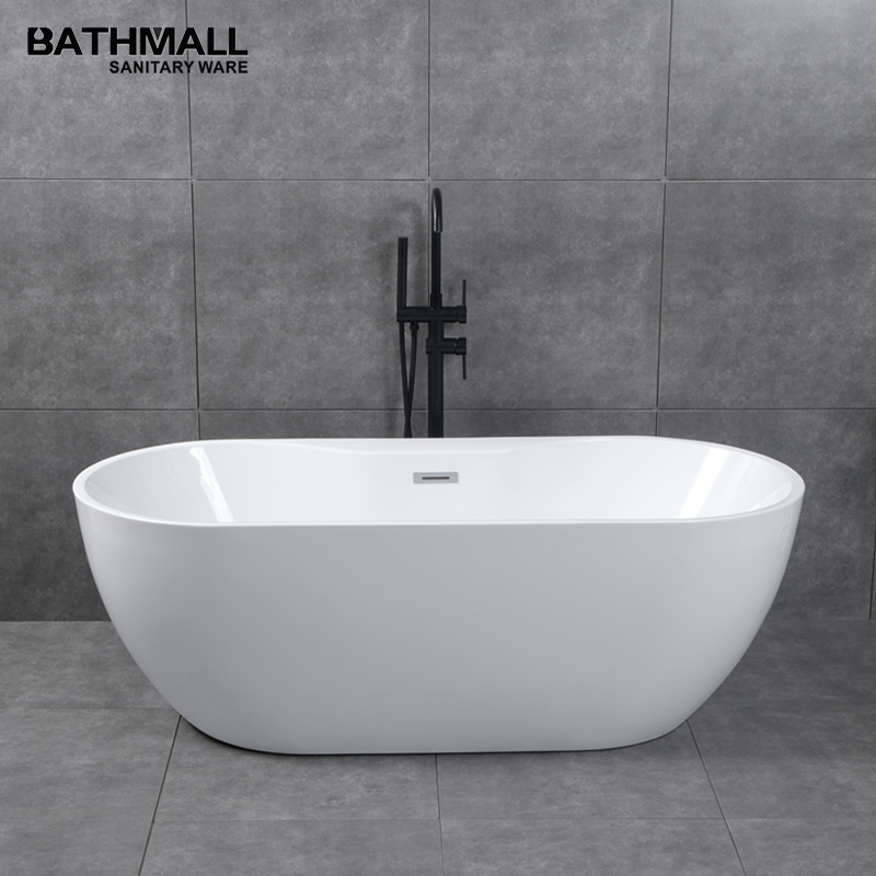 New popular style bathroom tub acrylic bathtubs with facet for old people