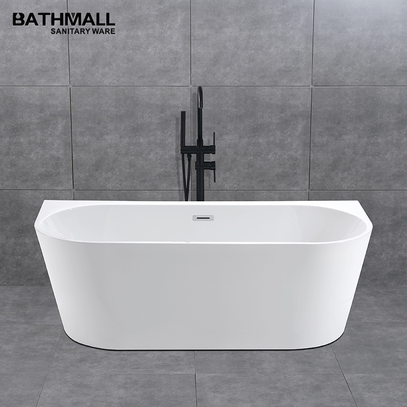 European standard Factory 170mm Massive Acrylic Free Standing Bathtub acrylic bathtub