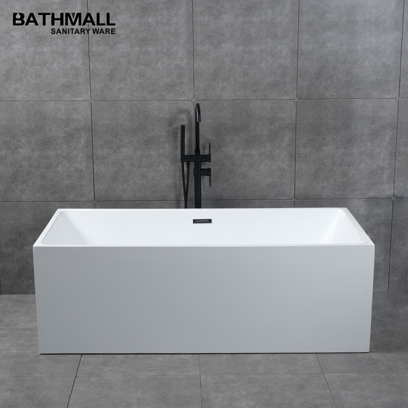 Small bath tub Acrylic Cheap Freestanding Seamless 48" bathtub Bathroom 1700mm